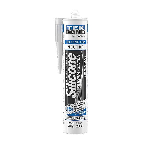 SILICONE NEUTRO PRETO TEKBOND 280G