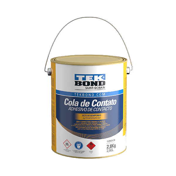 COLA DE CONTATO TEKBOND 2,8KG FIXAÇÃO PROFISSIONAL