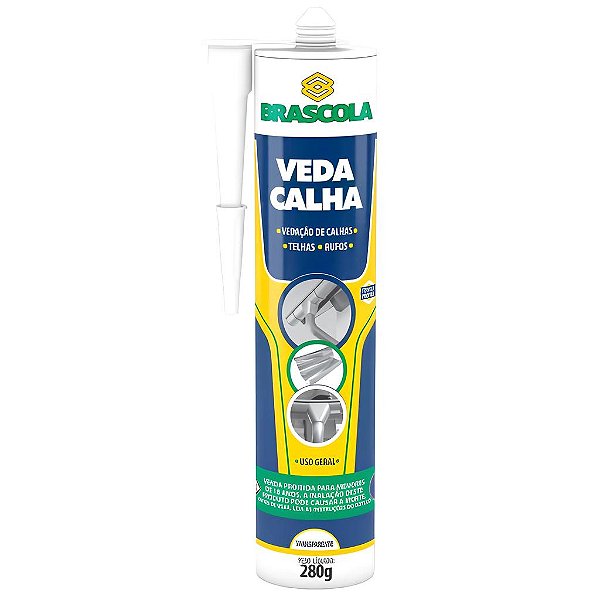 COLA VEDA CALHA TRANSPARENTE 280G BRASCOLA