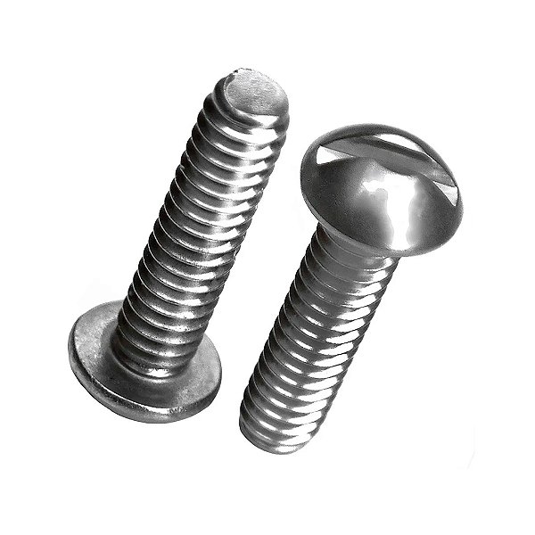 PARAFUSO MAQUINA CABEÇA REDONDA FENDA 1/4X3 INOX C/10