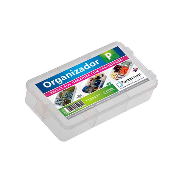 CAIXA BOX ORGANIZADORA PARAMOUNT P 16X 09CM