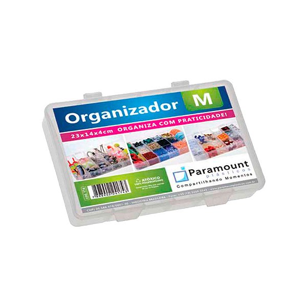 CAIXA BOX ORGANIZADORA PARAMOUNT M 23X 14CM