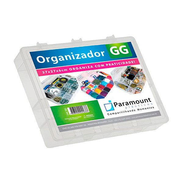 CAIXA BOX ORGANIZADORA PARAMOUNT GG 37X 27CM