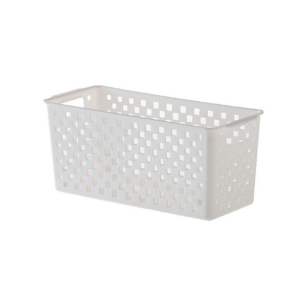 CESTO ORGANIZADOR BRANCO QUADRATTA 27X12 893