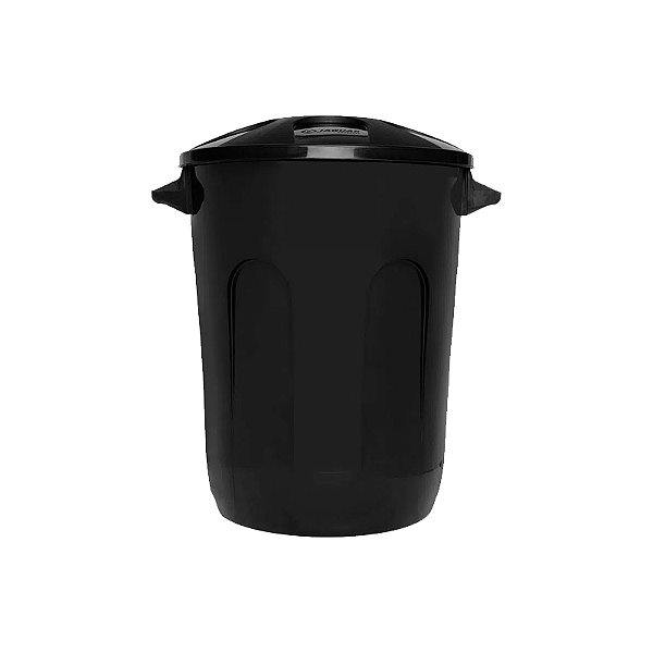CESTO FECHADO C/ TAMPA PRETA 93L 3082