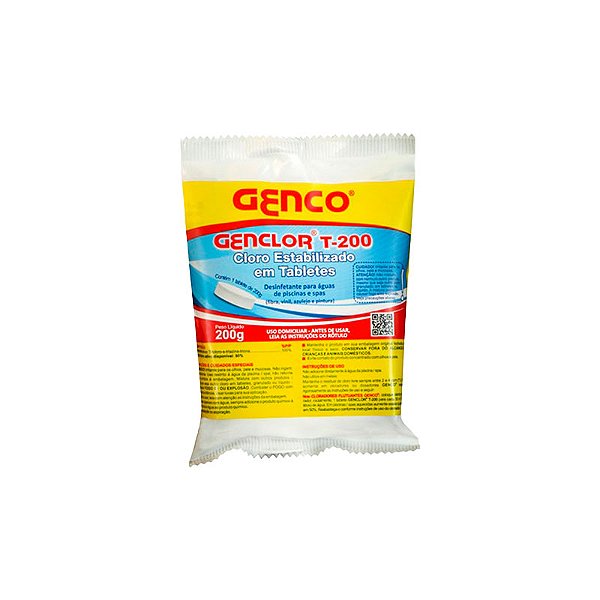 CLORO ESTABILIZADOR TABLETE T-200 GENCO
