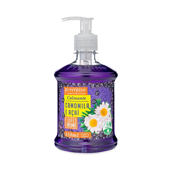 SABONETE LIQUIDO CAMOMILA E AÇAI 450ML PREMISSE