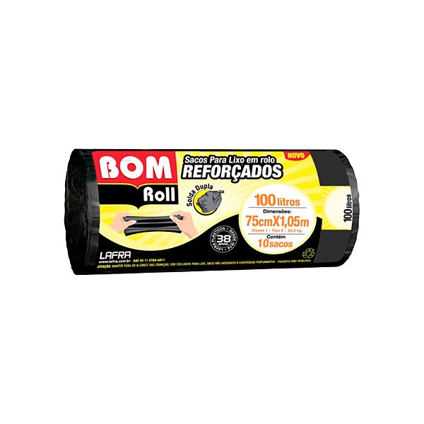 SACO PARA LIXO BOM RL. REF. 100L C/10-38