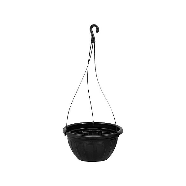 VASO PLASTICO FLOR 4L PRETO C/ ALÇA