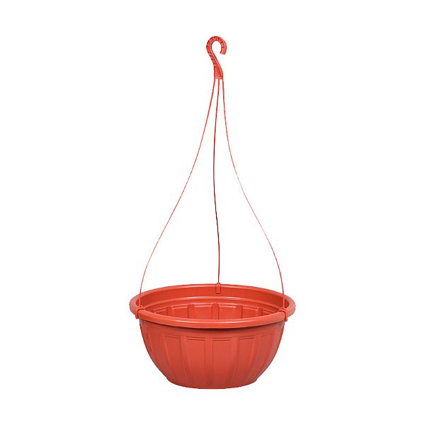 VASO PLASTICO FLOR 7,5L MARROM C/ALÇA
