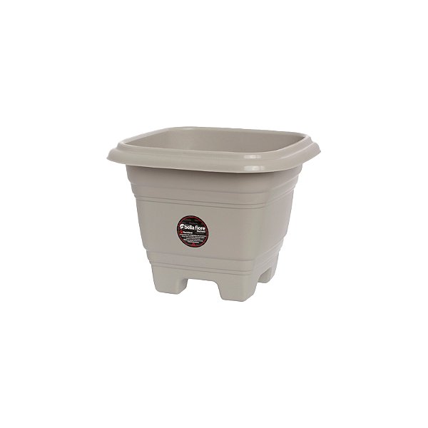 VASO PLASTICO QUADRADO N17 AREIA