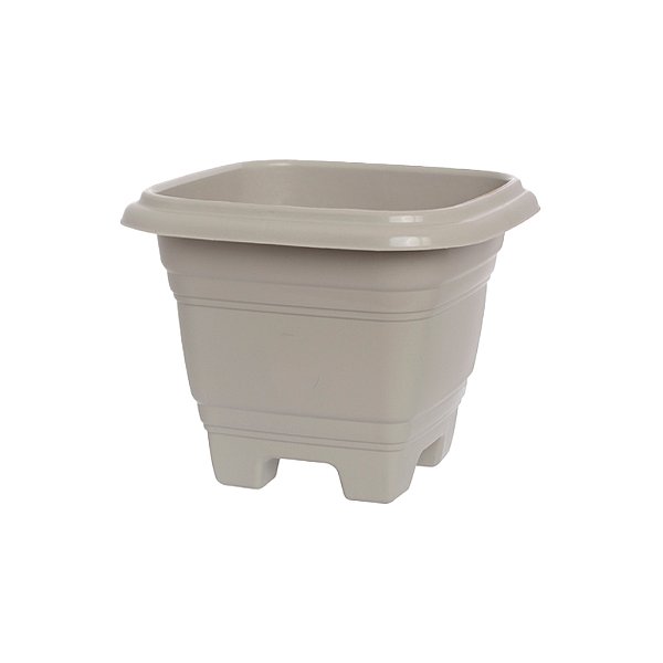 VASO PLASTICO QUADRADO N22 AREIA