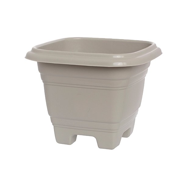 VASO PLASTICO QUADRADO N35 AREIA