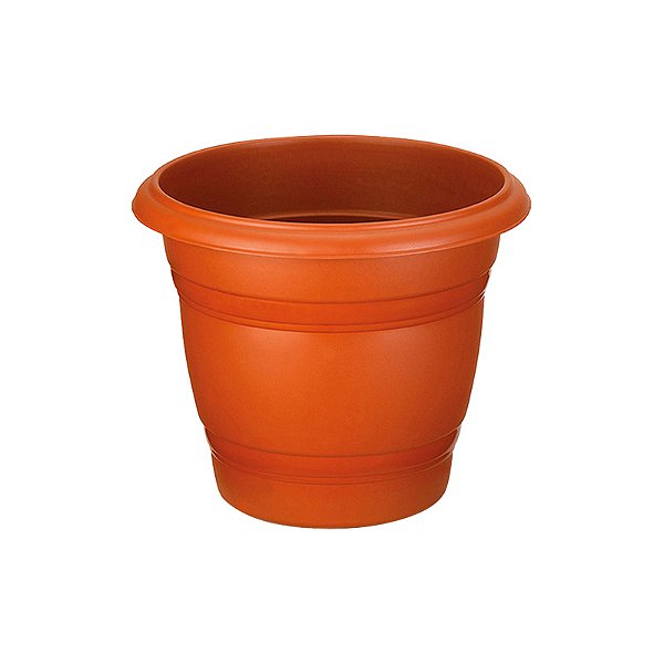 VASO PLASTICO REDONDO N17 MARROM