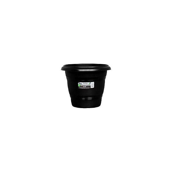 VASO PLASTICO REDONDO N42 PRETO