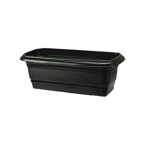 JARDINEIRA PLASTICO PRETA N35