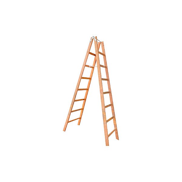 ESCADA MADEIRA ELITE PINTOR 08 DEGRAUS - RETIRA NA LOJA