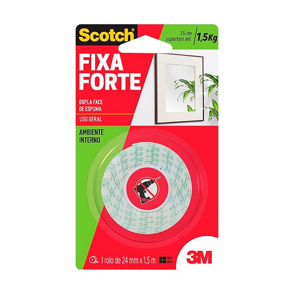 FITA DUPLA FACE ESPUMA 3M FIX. INTERNA 24X1,5M