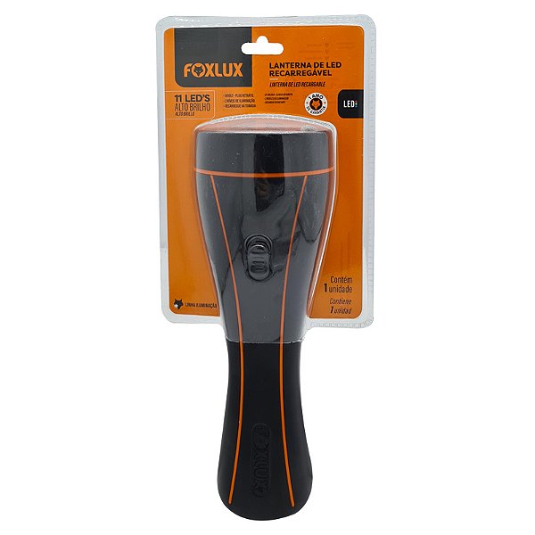 LANTERNA RECARREGAVEL 11 LEDS FOXLUX 4407