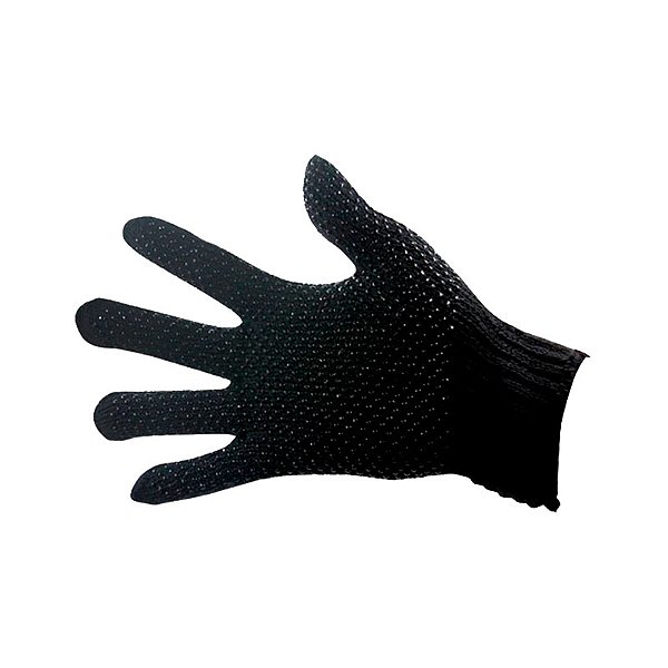 LUVA MALHA PIGMENTADA PRETA ACRILON