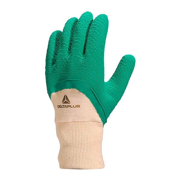 LUVA MALHA EMBORRACHADA LA500 VERDE PRO SAFETY T09