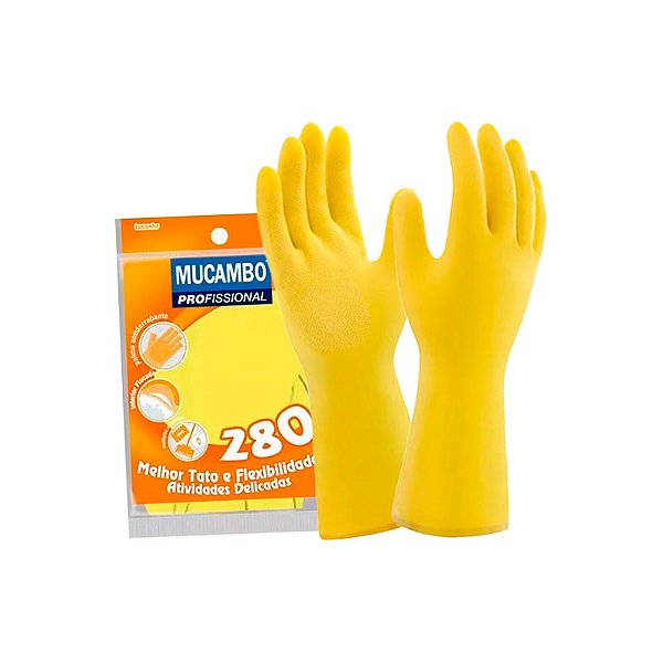 LUVA MUCAMBO FORRADA AMARELA G