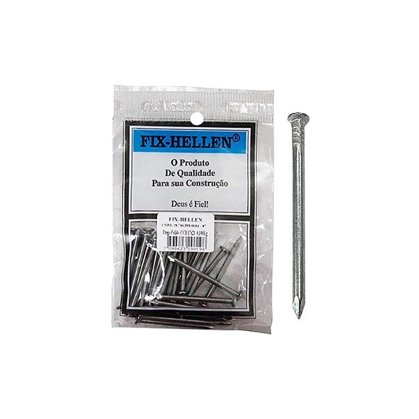 PREGO POLIDO COM CABEÇA 08X08 C/50G FIX HELLEN