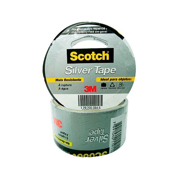 FITA ADESIVA SILVE TAPE 3M CINZA 45MMX5M