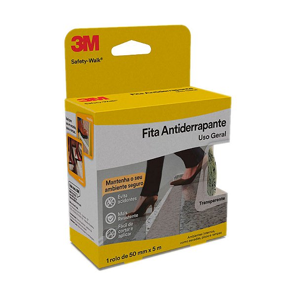FITA ANTIDERRAPANTE 3M INT 5M TRANSPARENTE/LOCAL SECO