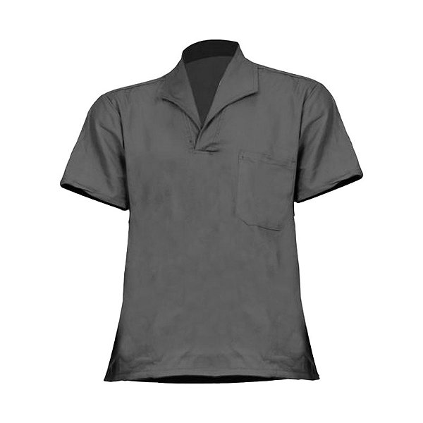 CAMISA BRIM PARA UNIFORME KOCH M/C CINZA EXG