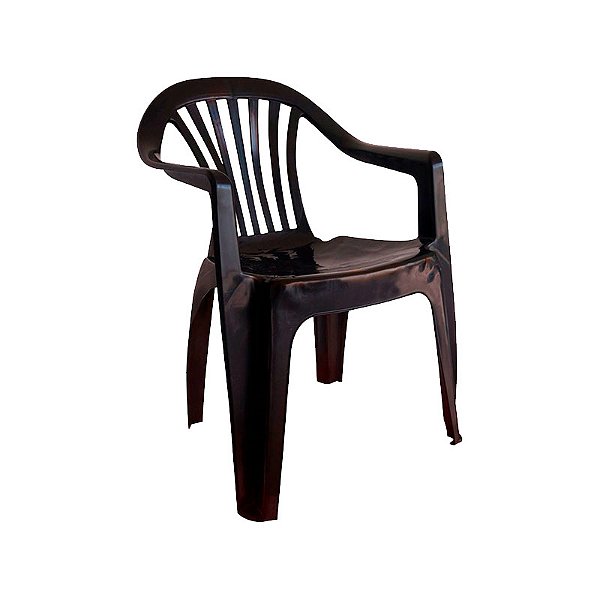 CADEIRA POLTRONA PRETA 120KG BOA VISTA - RETIRA NA LOJA