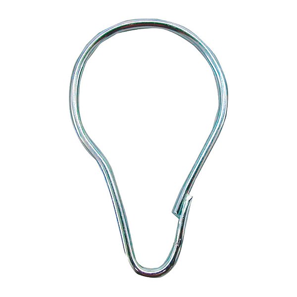 GANCHO TIPO PERA PARA CORTINA GRANDE 35MM C/100