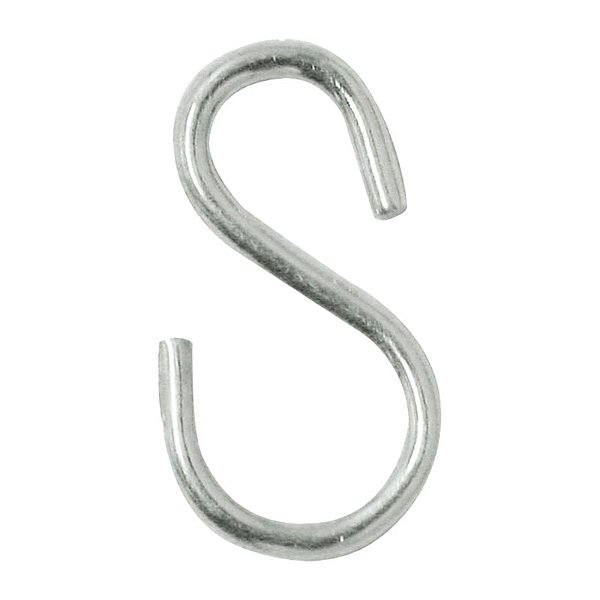 GANCHO TIPO S ZINCADO 63MM N3 C/100 SÃO RAPHAEL