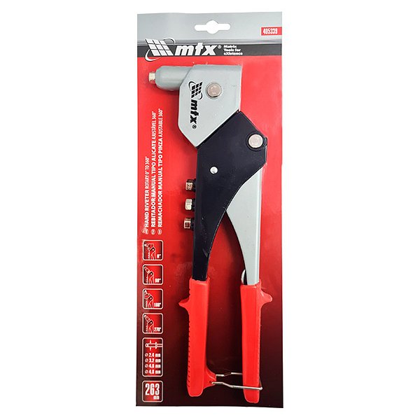 ALICATE REBITADOR PROFISSIONAL GIRATORIO MTX