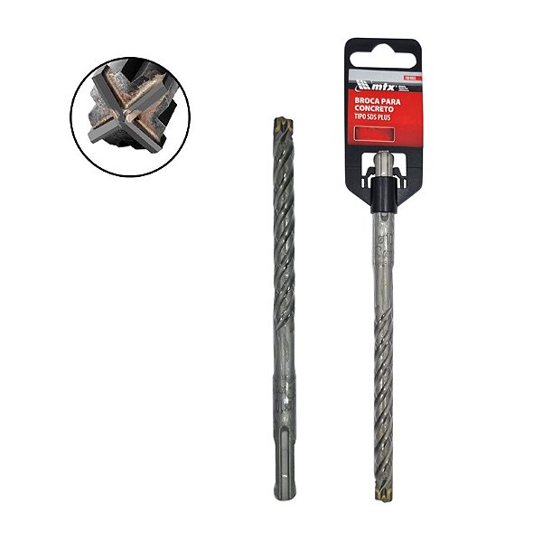 BROCA SDS PLUS CRUZADA 10X210 MTX