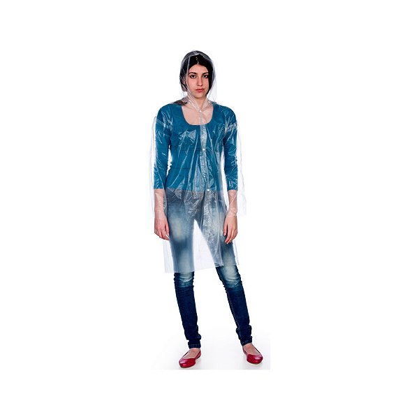 CAPA P/CHUVA POLIETILENO TRANSPARENTE G NIKOLA
