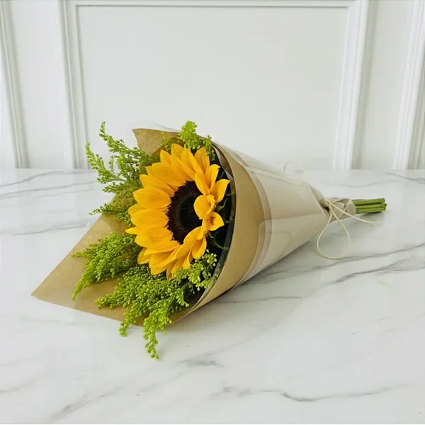 DUPLICADO - Box de Rosa Amarelo com Folhagem