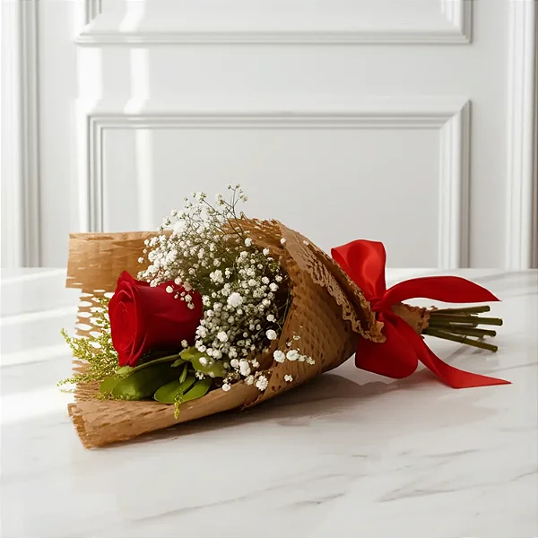 Buquê Unitário com Folhagem