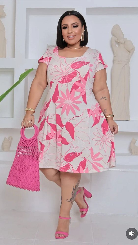 VESTIDO ESMPADO PLUS