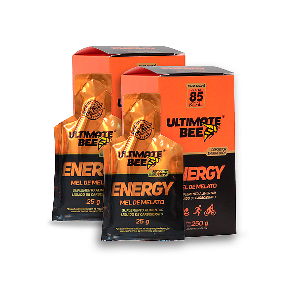 MEL DE MELATO ENERGY SUPLEMENTO ALIMENTAR DE CARBOIDRATO - 2 DISPLAYS
