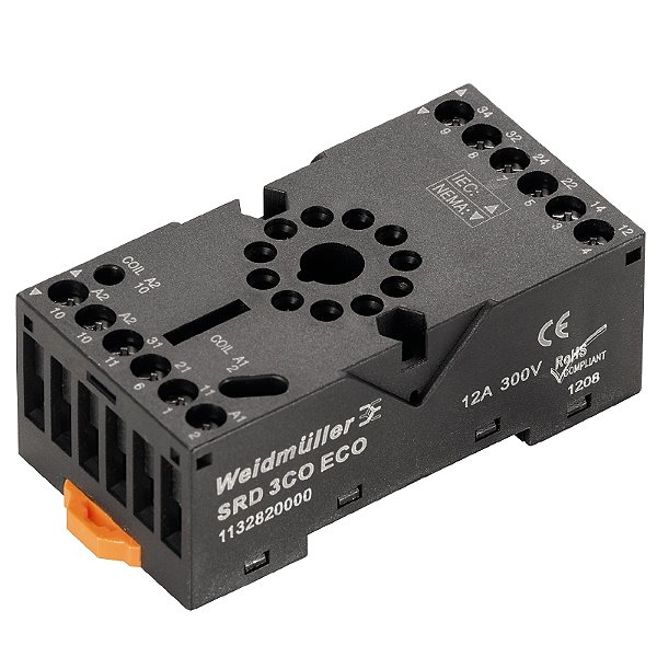 Base Para Rele Srd Eco 3Co 1132820000 Weidmuller Conexel