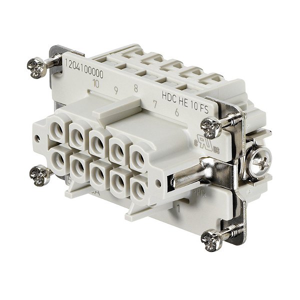 Porta Cont Hdc He 10 Fs Femea 1204100000 Weidmuller Conexel