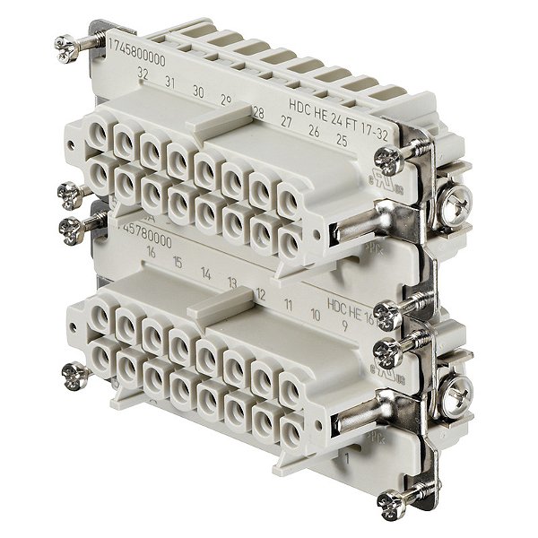 Porta Cont Hdc-He-16Bzf 17-32 1745800000 Weidmuller Conexel