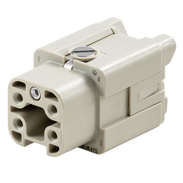 Porta Contato Hdc Ha 4 Fs Cx 4+1 Pf 1498400000 Weidmuller Conexel