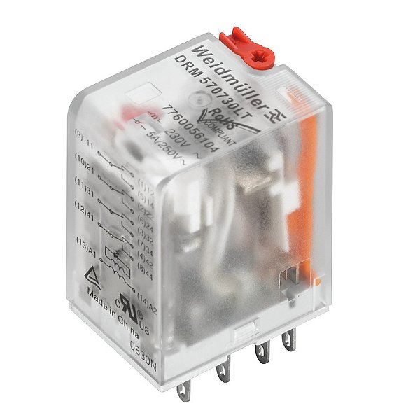 Rele Com Led E Tester Drm570524Lt/4Co/24V Ac 7760056101 Weidmuller Conexel