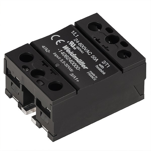 Rele Estado Solido Pssr 24Vdc/1Ph Ac50A Hp 1406240000 Weidmuller Conexel