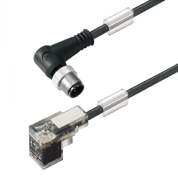 Cabo Com Conector P/ Valvula Sail-Vsc-M12W-1.5U 1857720150 Weidmuller Conexel