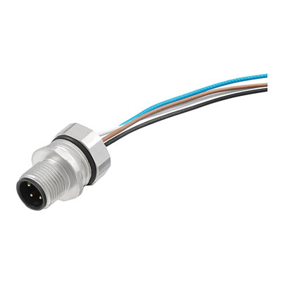 Cabo Com Conector Saie-M12S-8-0.5U-Fp-M16 1861180000 Weidmuller Conexel
