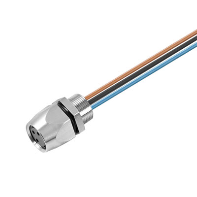 Cabo Com Conector Saie-M8B-3-0.5U-Fp-M8 1856130000 Weidmuller Conexel