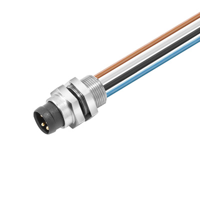 Cabo Com Conector Saie-M8R-4-0.5U-Fp-M8 1861290000 Weidmuller Conexel